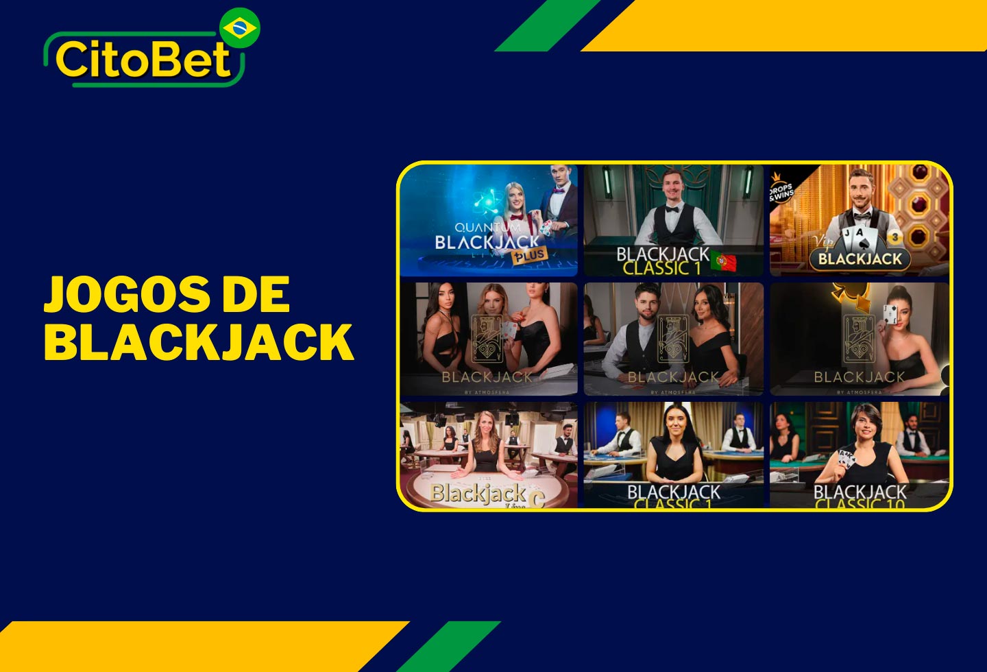 Conheça os jogos de blackjack mais populares na Citobet