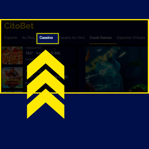 Vá para a seção de cassino do Citobet